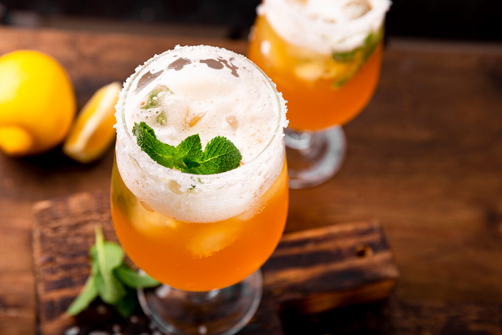 Savor fantastic beer cocktails; indulge in delightful concoctions.